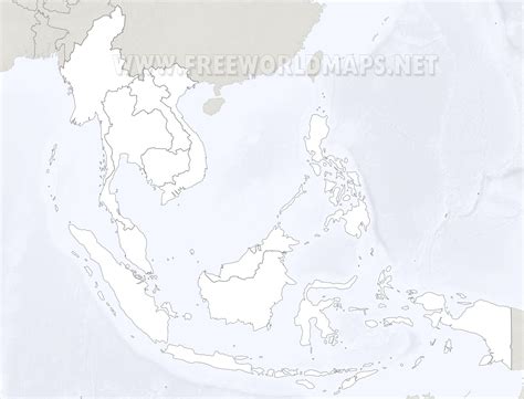 Map Of Southeast Asia Blank M1Zh4 - Large Map of Asia