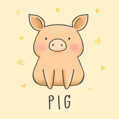 Cute Pig Drawing at PaintingValley.com | Explore collection of Cute Pig ...