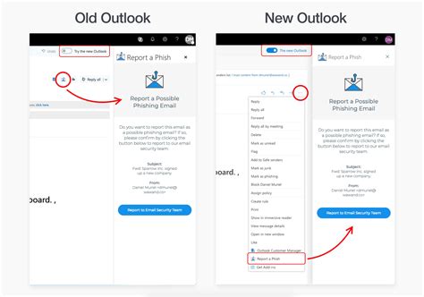 Phish Alert Button on Outlook