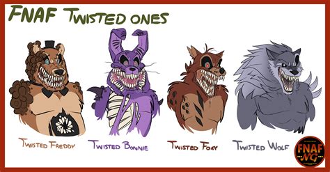 FNAFNG_Twisted Ones Characters by NamyGaga on DeviantArt