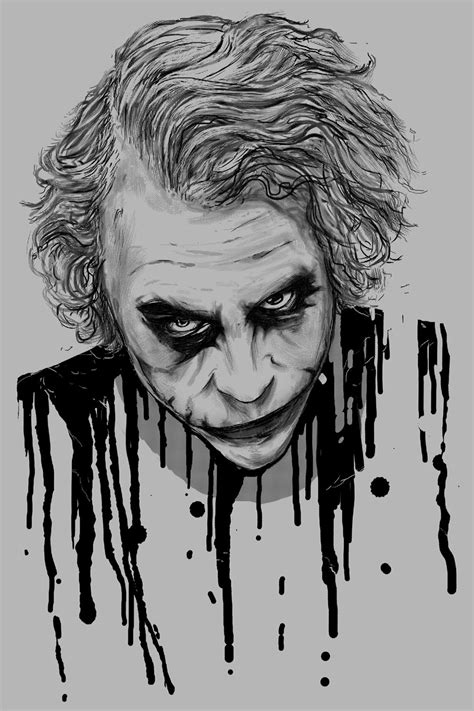 "The Joker" - canvas print by Nicebleed | Joker art drawing, Joker art ...