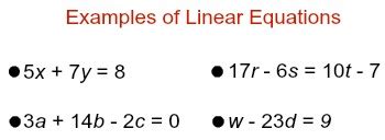 Linear Equation | Definition, System & Examples - Lesson | Study.com