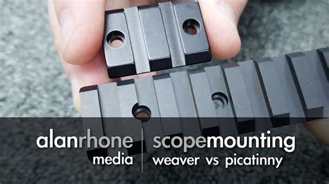 Scope Mounting - Weaver vs Picatinny - YouTube