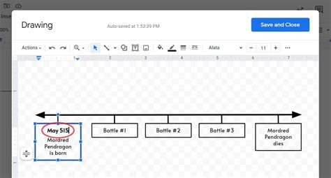 How To Make A Timeline On Google Drawings / How To Create A Project ...