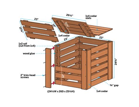 How to Build a Compost Bin | Wooden compost bin, Build compost bin ...