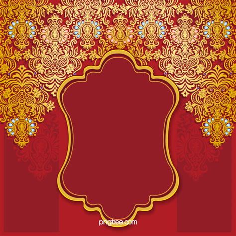 Red Wedding Invitation Card Vector Background, Wallpaper, Red ...