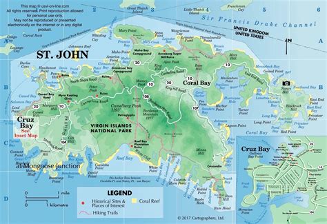 Printable Map Of St John Usvi