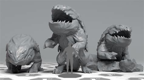 Bullete - DnD Monster - 3 Poses 3D model 3D printable | CGTrader