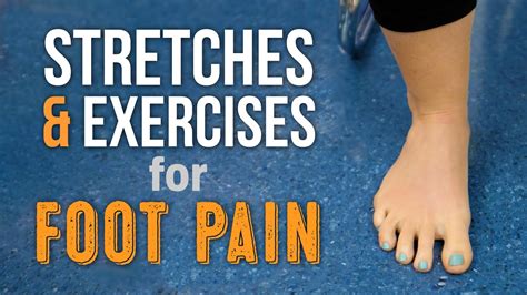 Top 3 Stretches for General Foot Pain - YouTube