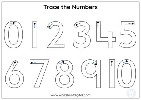 Writing Numbers 0-10 Worksheets - Printable Worksheets