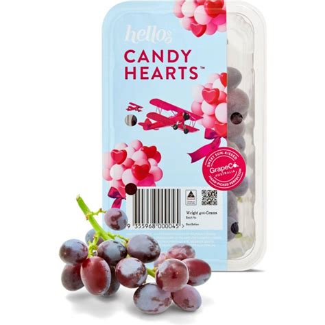 Candy Hearts™ Grapes 400g Pack | Woolworths