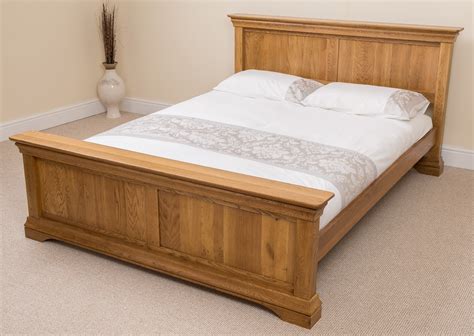 FRENCH RUSTIC SOLID OAK WOOD SUPER KING SIZE BED FRAME BEDROOM ...