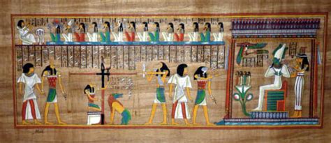 Egyptian papyrus paintings