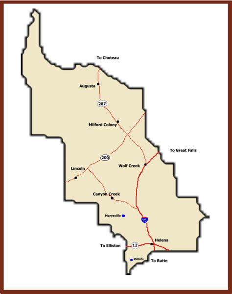 Lewis And Clark County Map - Bunnie Valentia