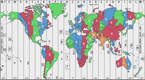 Interactive World Time Zone Map