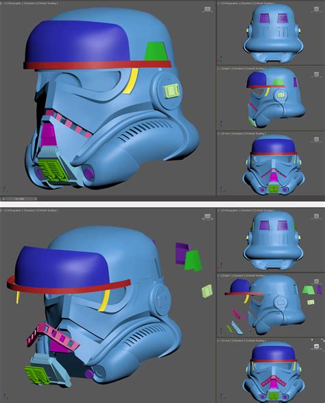 OBJ file Imperial Patrol Trooper Helmet 3d-print wearable Star Wars ...