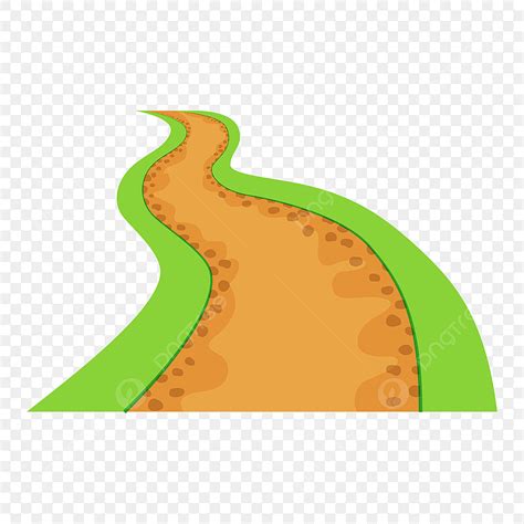 Winding Country Road Clipart