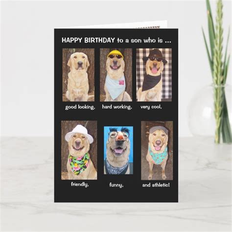 Funny Son Birthday Card | Zazzle.com | Birthday cards for son, Husband ...