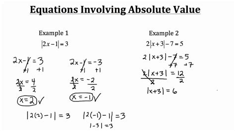 Absolute Value Equation One Solution Example - Tessshebaylo