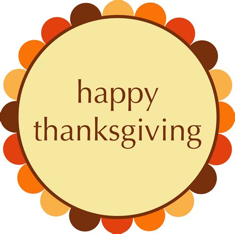 Happy Thanksgiving Clip Art Free - ClipArt Best