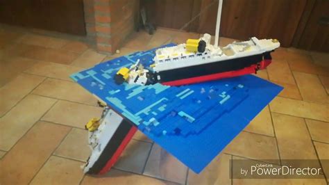 Lego sinking Titanic model - YouTube