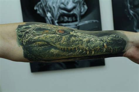 Dmitri Samohin tattoo | Crocodile tattoo, Alligator tattoo, Tattoo ...