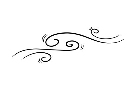 Windy Clipart Black And White