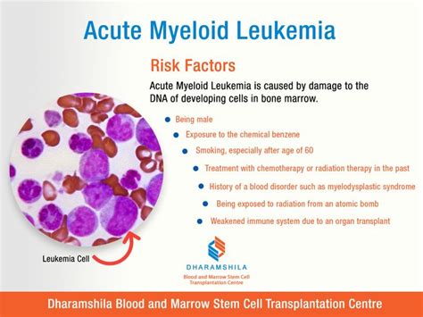 Acute Myeloid Leukemia : Risk Factors Acute Myeloid Leukemia (AML) is a ...