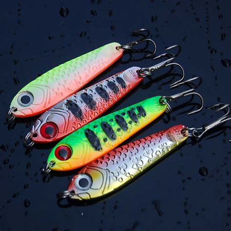 1 Pcs Metal Lure Saltwater Fishing Lures 65mm 20.6g Spoon bait Wintert ...