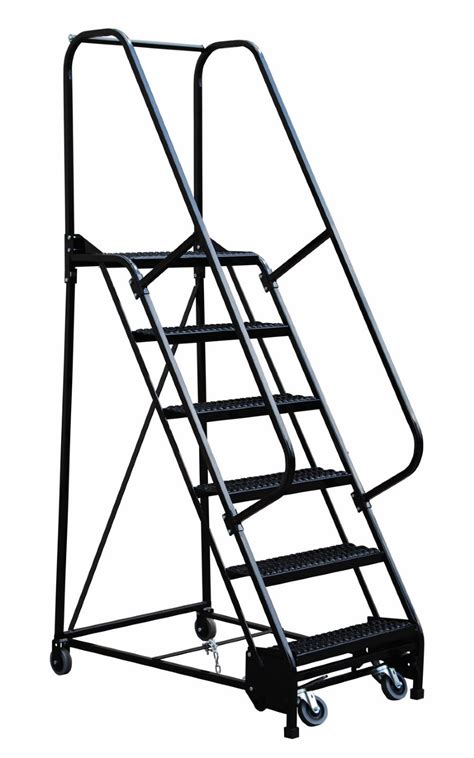 4 Step ESD-Safe Portable Warehouse Ladder | DockLaddersDepot.com