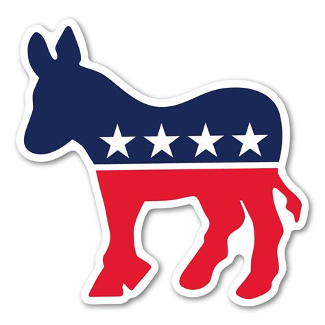 Democratic Donkey Sticker - Walmart.com