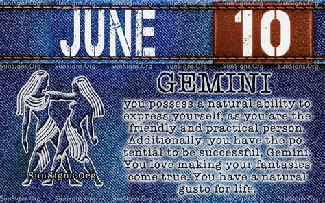 June 10 Zodiac Horoscope Birthday Personality - SunSigns.Org