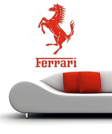 Ferrari Horse Decorative Vinyl Wall Sticker by StickersDESIGN