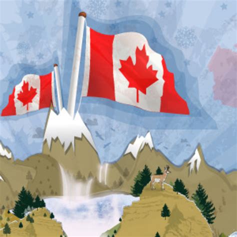 Canadian Landscape Postcard | FreeVectors