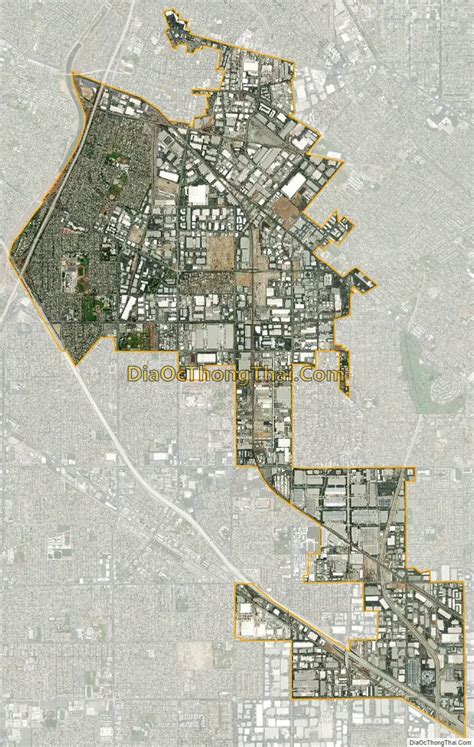 Map of Santa Fe Springs city - Thong Thai Real