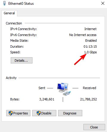 How To Check Network Card Speed (LAN Speed)