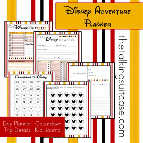 Get Ready For Your Disney Vacation - Free Printable Disney Vacation Planner