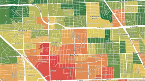 The Safest and Most Dangerous Places in Oak Park, MI: Crime Maps and ...