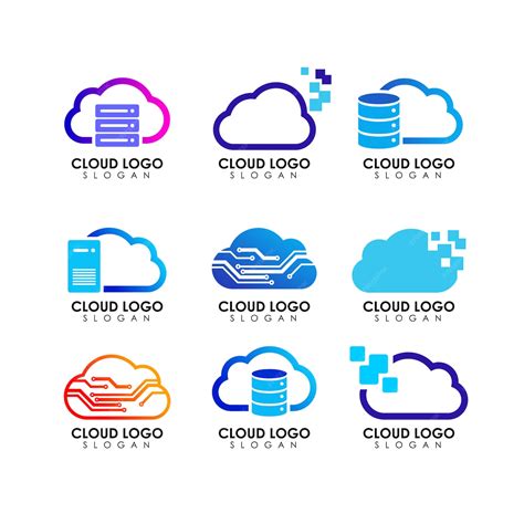 Premium Vector | Cloud logo design template