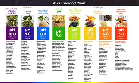 pH Food Chart | Acid-Alkaline Food Chart | Alkaline foods chart, Ph ...