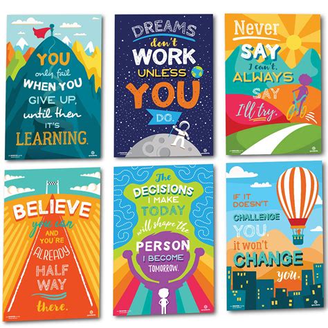 Buy Sproutbrite Classroom Decorations - Motivational s - Educational ...