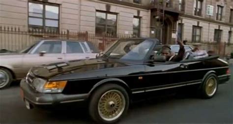 Beautiful Saab 900 Convertible in movie "Paid In Full"