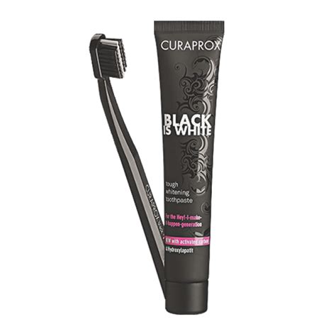 Curaprox Black Is White Toothpaste and Toothbrush Kit