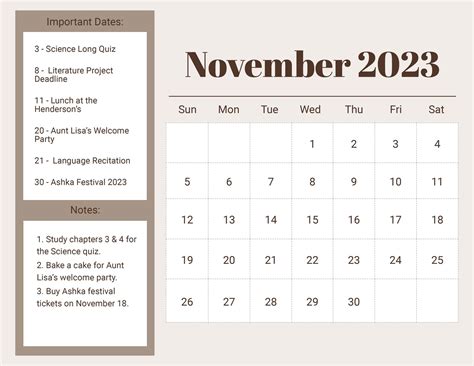 November 2023 Calendar Doc - Get Calendar 2023 Update