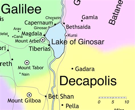 Sea Of Galilee Map - Map Of The United States