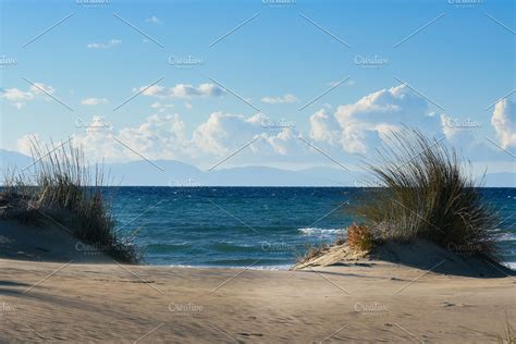 Winter Sea & Sand Dunes | High-Quality Stock Photos ~ Creative Market