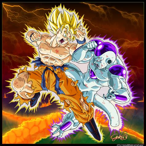 Goku VS Freeza by goku003 on DeviantArt