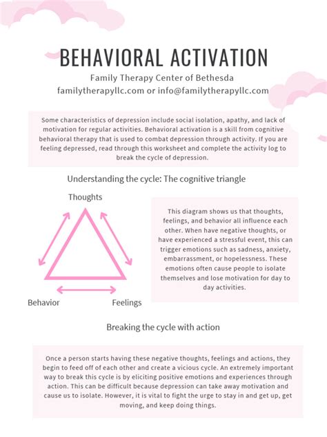 Behavioral Activation Worksheet Activity Log 1 1 | PDF | Feeling | Emotions