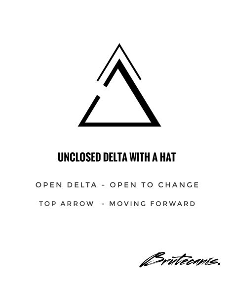 Unclosed Delta with a Hat Tattoo