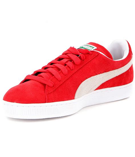 PUMA Men's Suede Classic Sneakers in Red/White (Red) for Men - Lyst